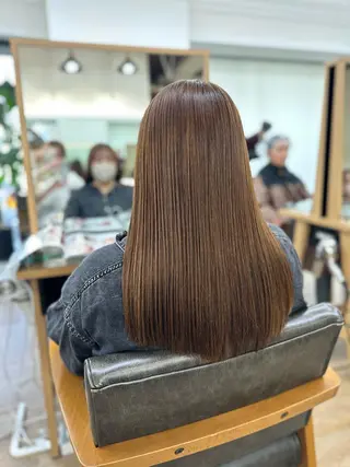 セミロング カラー パーマ ヘアアレンジ メンズ キッズ ネイル マツエク・マツパ アイブロウ 似合せレイヤー/ 柔らか透明感カラーのヘアスタイル