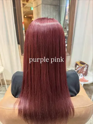 ロング カラー 梅 優翔のヘアスタイル