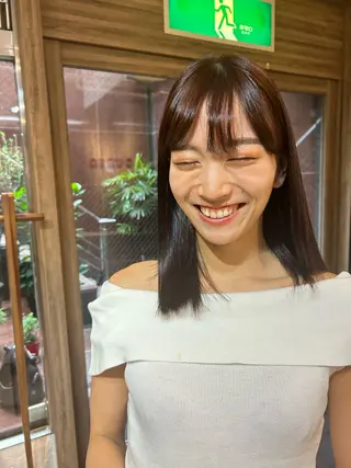 ミディアム 🔴CURIO キュリオ/南船場🔴のヘアスタイル
