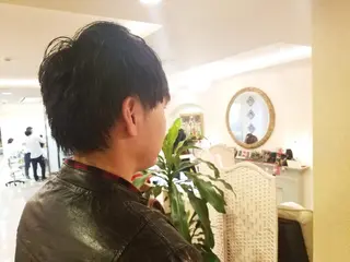 ショート メンズ 美谷添(ミヤゾエ) まどか大人ヘアサロンのヘアスタイル