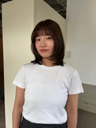 ミディアム 🧣misaki 🧣のヘアスタイル