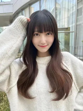 カラー 圧倒的美髪🫧✨ 透明感カラー♡上野のヘアスタイル
