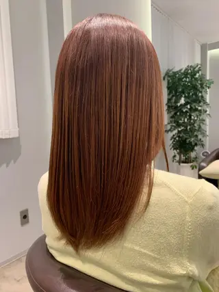 ミディアム 髪質改善ストレート 中林優太のヘアスタイル