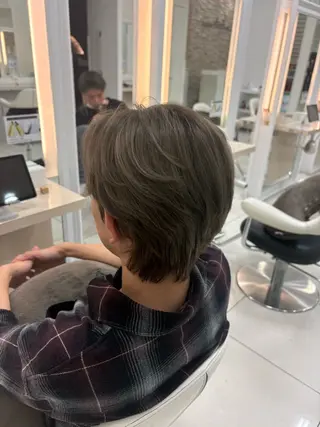 カラー メンズ keany錦糸町 ハセベユウのヘアスタイル