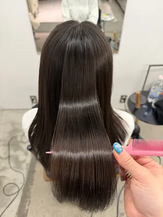 ロング パーマ ダブルカラー 大募集中❣️ あいりのヘアスタイル