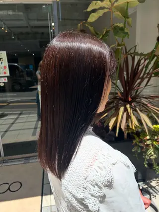 カラー 西村 優那のヘアスタイル