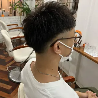 ショート メンズ 佐藤 悠生 メンズパーマ.カットのヘアスタイル