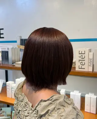 ショート カラー Hikari／暖色／ ブラウンカラー🤍のヘアスタイル