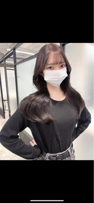 ロング 韓国レイヤーカット 髪質改善▫️水野有真のヘアスタイル