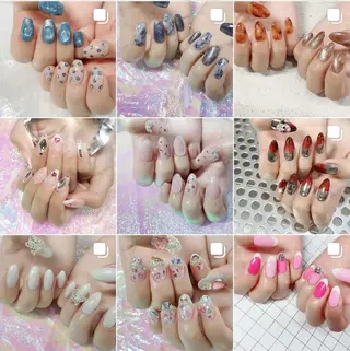 ネイル 渋谷／チップ長さ出し 👑アプレgel-xのネイルデザイン