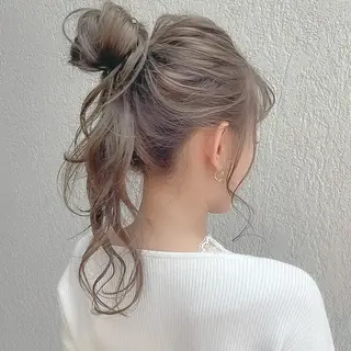 ミディアム カラー ビューティービースト 新宿のヘアスタイル