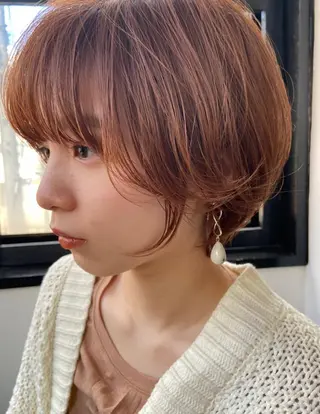 ショート カラー 田中 あやなのヘアスタイル
