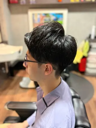 ミディアム 🔥無料メンズカット /パーマ🔥奥山のヘアスタイル