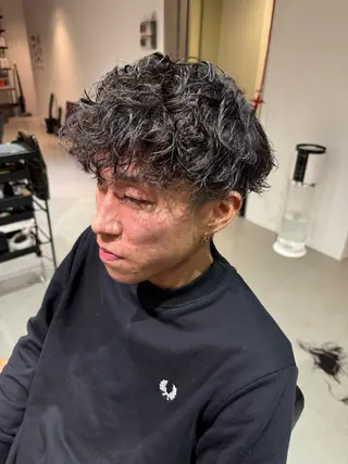 ショート パーマ メンズ Mizuki Yajimaのヘアスタイル