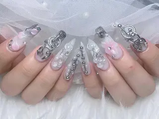 ロング カラー yuna ユナのネイルデザイン