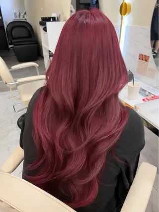 ロング カラー aku🩷韓国ヘア 暖色カラー🎀のヘアスタイル