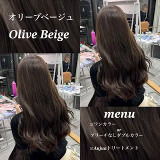 ロング カラー ヘアアレンジ ブリーチなしカラー /新百合ヶ丘/安形翔のヘアスタイル