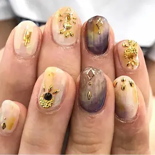ネイル 渋谷/チップ長さ出し 👑アプレgel-xのネイルデザイン