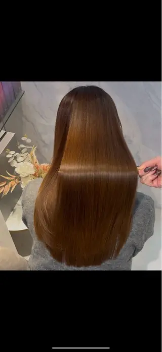ロング 今話題の艶髪矯正 美艶カラー/FUKAのヘアスタイル