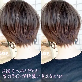 ショート カラー 大人女性ショート専門 tomodaのヘアスタイル