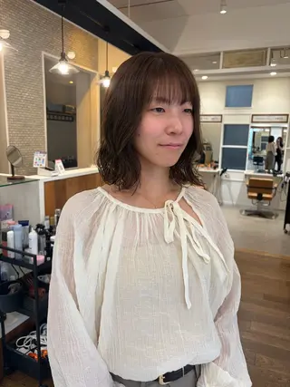 ミディアム カラー ヘアアレンジ 無料カットモデル✨ ✂️Nanami🌷のヘアスタイル
