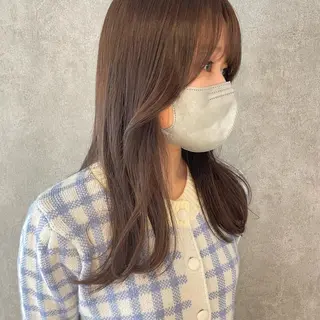 ロング カラー TRENCH 相澤 果歩のヘアスタイル
