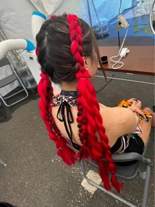 ロング ヘアアレンジ 新宿三丁目アイドル ヘアメイクたでぬまのヘアスタイル