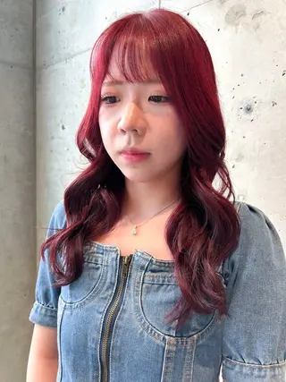 ロング カラー 🍎暖色ウルフ 🍎みさきのヘアスタイル