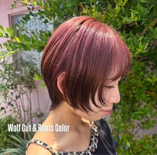 ショート カラー レイヤー/ブリーチ/ mauのヘアスタイル