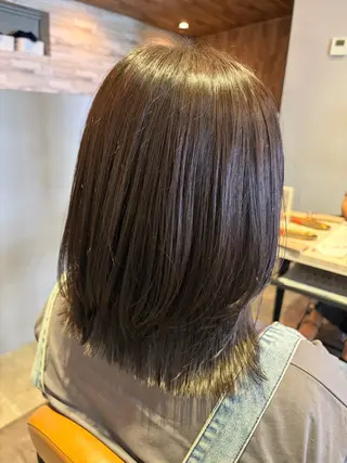 ミディアム ✨縮毛矯正モデル✨ RURUのヘアスタイル