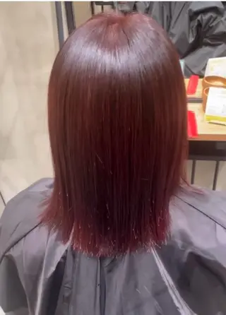 ミディアム カラー 赤み消し艶カラー🍒 髪質改善　KAIのヘアスタイル