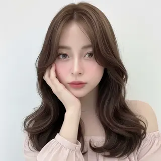 ロング 透明感カラー💫 縮毛矯正💖あいりのヘアスタイル