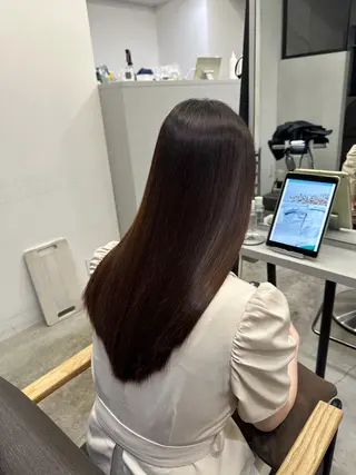 ロング 絶対綺麗な暖色カラー 🎯あります✨増渕✨のヘアスタイル