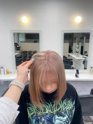 カラー ヘアアレンジ Over hair_ misakiのヘアスタイル