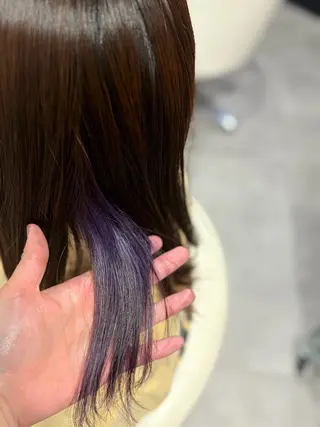 カラー ストレート/カラー 特化雪本☃️のヘアスタイル