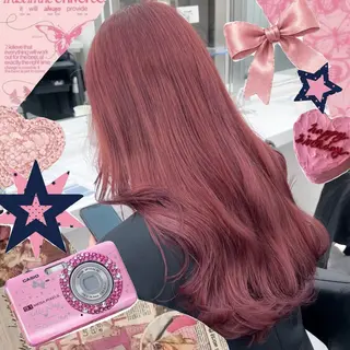 ミディアム カラー ヘアアレンジ 🌈くれは🎨デザイ ン🌟ダメージレスのヘアスタイル