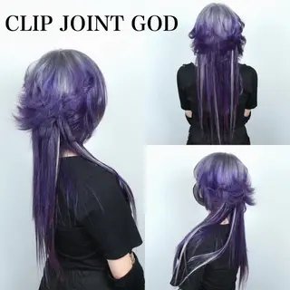 セミロング カラー 秋葉 洸平のヘアスタイル