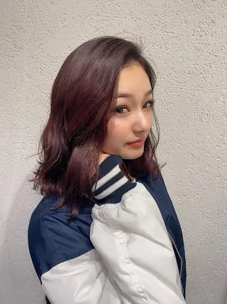 ミディアム トップスタイリスト/ アユミのヘアスタイル