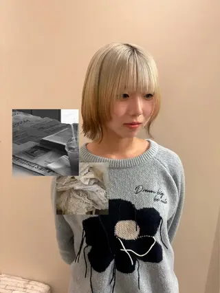 ショート 【美ボブ.艶カラー. 梅田茶屋町】midoのヘアスタイル