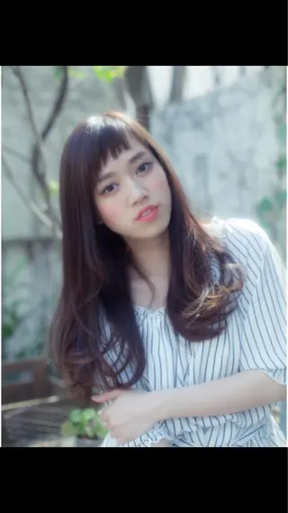 ロング カラー パーマ ヘアアレンジ M字・前髪割れ 改善メンズ特化/栢沼のヘアスタイル
