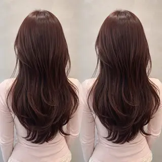 カラー ヘアアレンジ🪽 艶カラー ☆ yuiのヘアスタイル