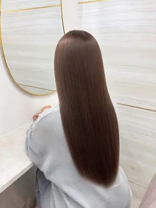 ロング カラー elu あやね💜 🫧カラー・縮毛矯正のヘアスタイル