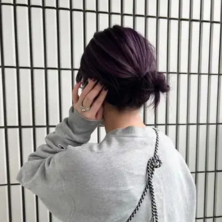 ミディアム ヘアアレンジ TheEct🫧ca now SUZUNOのヘアスタイル