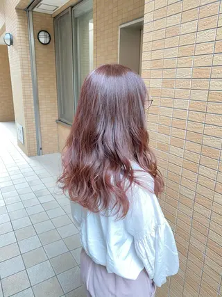 ロング カラー 韓国ヘア/ 髪質改善/縮毛矯正のヘアスタイル