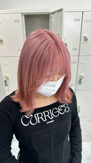 ミディアム カラー レイヤーダブルカラー KYONのヘアスタイル