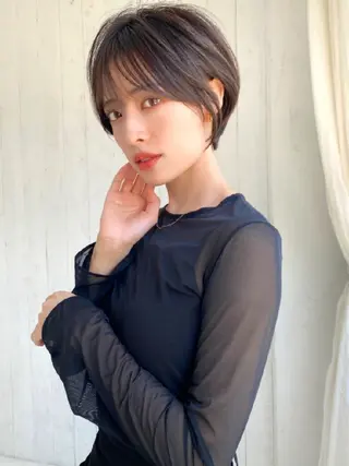 ショート 髪悩み解決ショート ✄山嵜菜織のヘアスタイル