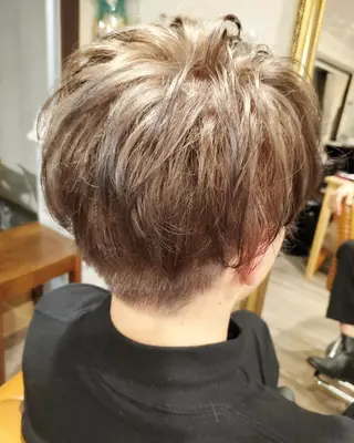 ショート メンズ カラー spa hair ark 富井直美のヘアスタイル