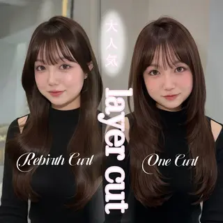 ロング 🎀Ami/新宿/レ イヤー/韓国ヘア🎀のヘアスタイル