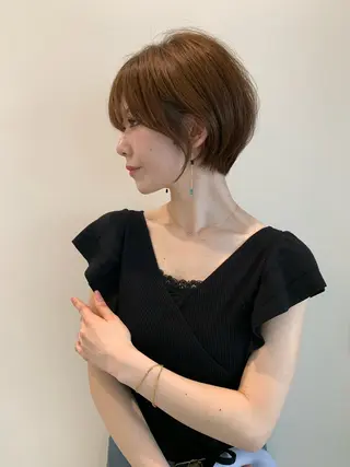 ショート カラー 石川直樹 似合わせカット✨のヘアスタイル