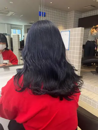 ミディアム カラー パーマ ヘアアレンジ メンズ キッズ ネイル マツエク・マツパ アイブロウ 🦋縮毛/韓国レイヤ ー/透明感カラー🦋のヘアスタイル